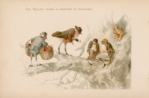 Illustratie voor De Twijgen of Kerstmis in Ruddock Hall door Robert Dudley
